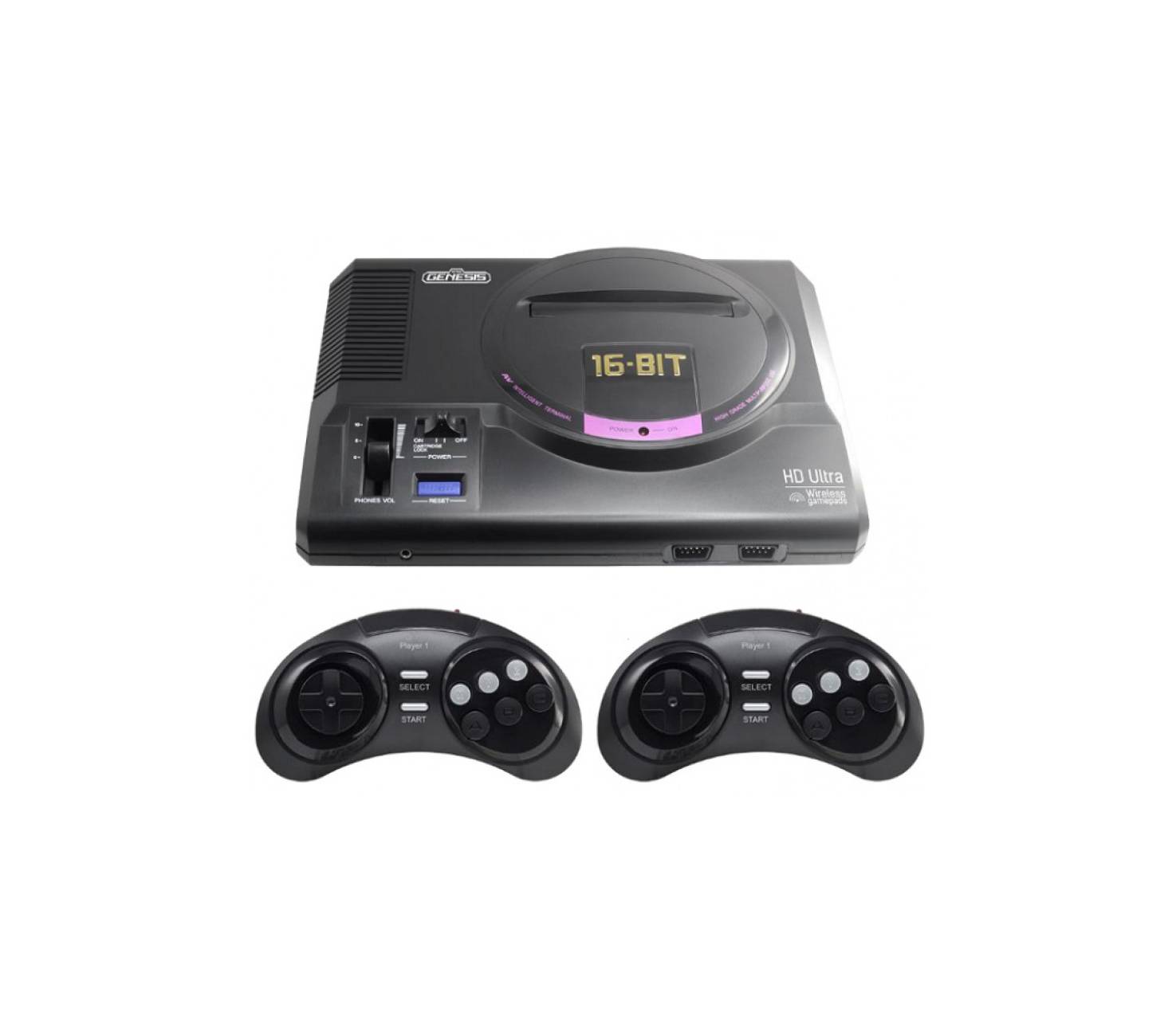 Геймпад Sega Retro Genesis HD Ultra + 150 игр (2 беспроводных 2.4ГГц  джойстика, HDMI кабель) купить недорого в интернет-магазине -Extego.