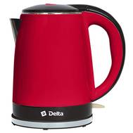 Чайник электрический DELTA DL-1370 красный с черным