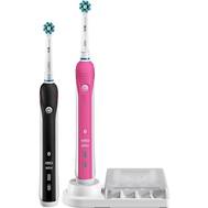 Электрическая зубная щетка ORAL-B Smart 4 4900 черный/розовый