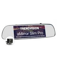 Видеорегистратор TRENDVISION aMirror Slim Pro черный 8Gb MT8382