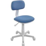 Офисное кресло БЮРОКРАТ CH-W201NX голубой 26-24 (пластик белый)