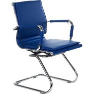 Офисное кресло БЮРОКРАТ CH-993-Low-V низкая спинка синий искусственная кожа