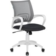 Офисное кресло БЮРОКРАТ CH-W695N темно-серый TW-04 TW-12 сетка/ткань (пластик белый)