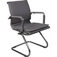 Офисное кресло БЮРОКРАТ CH-993-Low-V низкая спинка серый искусственная кожа