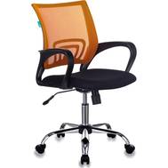 Офисное кресло БЮРОКРАТ CH-695SL оранжевый TW-38-3 сиденье черный TW-11 крестовина хром