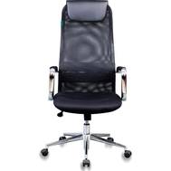 Офисное кресло БЮРОКРАТ KB-9N/BLACK черный TW-01 TW-11 сетка/ткань крестовина хром