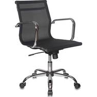 Офисное кресло БЮРОКРАТ CH-993-Low низкая спинка черный M01 сетка крестовина хром