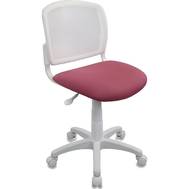 Офисное кресло БЮРОКРАТ CH-W296NX спинка сетка белый TW-15 сиденье розовый 26-31 сетка/ткань (пласти