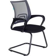 Офисное кресло БЮРОКРАТ CH-695N-AV на полозьях серый TW-04 сиденье черный TW-11