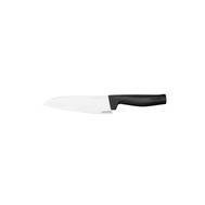 Нож кухонный FISKARS Hard Edge (1051748) стальной разделочный лезв.172мм прямая заточка черный
