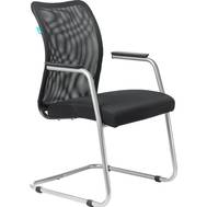 Офисное кресло БЮРОКРАТ CH-599AV на полозьях черный TW-01 сиденье черный TW-11 сетка/ткань