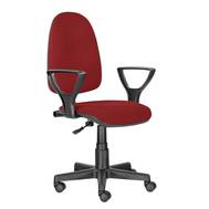 Офисное кресло BRABIX Prestige Ergo MG-311, регулируемая эргономичная спинка, ткань, красное