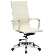 Офисное кресло BRABIX Energy EX-509, экокожа, хром, бежевое