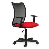 Офисное кресло BRABIX Spring MG-307, с подлокотниками, комбинированное красное/черное