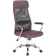 Офисное кресло BRABIX Flight EX-540, хром, ткань, сетка, коричневое