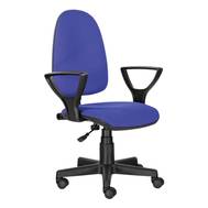 Офисное кресло BRABIX Prestige Ergo MG-311, регулируемая эргономичная спинка, ткань, черно-синее