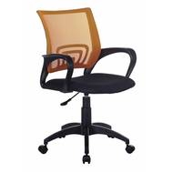 Офисное кресло БЮРОКРАТ CH-695NLT оранжевый TW-38-3 сиденье черный TW-11 сетка/ткань крестовина плас