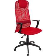 Офисное кресло БЮРОКРАТ KB-8 красный TW-35N TW-97N сетка с подголов. крестовина пластик