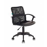 Офисное кресло БЮРОКРАТ CH-590 черный сиденье черный эко.кожа/сетка крестов. пластик