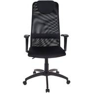 Офисное кресло БЮРОКРАТ KB-8 черный TW-01 TW-11 сетка с подголов. крестовина пластик