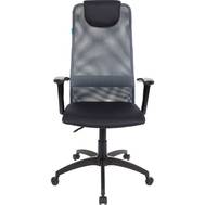 Офисное кресло БЮРОКРАТ KB-8 темно-серый TW-04 TW-12 сетка с подголов. крестовина пластик