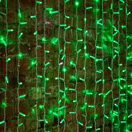 Гирлянда Neon-Night "Светодиодный Дождь" 2х1,5м, постоянное свечение, диоды ЗЕЛЁНЫЕ 235-114