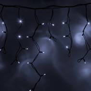 Гирлянда Neon-Night "Айсикл" (бахрома) светодиодный, 3,2 х 0,6 м, черный провод "КАУЧУК", 230 В, дио