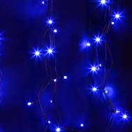 Гирлянда Neon-Night "Нить" (дюраплей) 12м, постоянное свечение, черный каучук, 230В, цвет Синий 315-