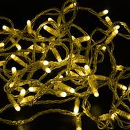 Гирлянда Neon-Night "Нить" 10м, с эффектом мерцания, прозрачный ПВХ, 24В, цвет Жёлтый 305-251