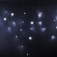Гирлянда Neon-Night "Айсикл" (бахрома) светодиодный, 2,4 х 0,6 м, прозрачный провод, 230 В, диоды бе