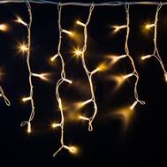 Гирлянда Neon-Night "Айсикл" (бахрома) светодиодный, 4,0 х 0,6 м, белый провод "КАУЧУК", 230 В, диод