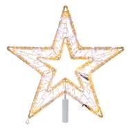 Новогоднее украшение Neon-Night «Звезда» 80 см, 80 светодиодов, с трубой и подвесом, цвет свечения т