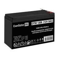 Батарея аккумуляторная EXEGATE DTM 1209 (12V 9Ah, клеммы F2)
