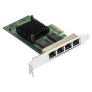 Сетевой адаптер EXEGATE EXE-I350-T4V2 (PCI-E x4 v2.1, порты 4xRJ45 (медные), 10/100/1000Mbps, Gigabi