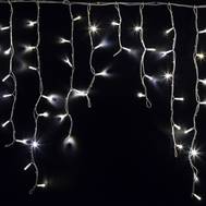 Гирлянда Neon-Night «Айсикл» (бахрома) светодиодный, 5,6 х 0,9 м, белый провод "КАУЧУК", 230 В, диод