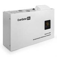Стабилизатор напряжения EXEGATE Master AV-10000 (10000ВА, 140-260В, цветной дисплей, 220В±8%, КПД 98