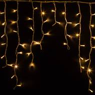Гирлянда светодиодная Neon-Night Айсикл (бахрома) 5,6 х 0,9 м, белый провод КАУЧУК, 230 В, диоды ТЕП