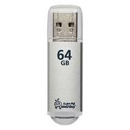 Флешка SMARTBUY 64 GB, SMARTBUY V-Cut, USB 3.0, металлический корпус, серебристый, SB64GBVC-S3