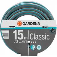 Шланг поливочный GARDENA Classic 1/2" 15м поливочный армированный серый/голубой (18000-20.000.00)