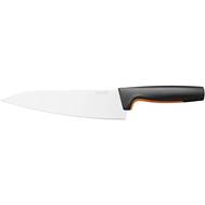 Нож кухонный FISKARS Functional Form 1057534 стальной разделочный лезв.199мм прямая заточка черный/о