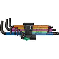 Набор ключей WERA WE-022089 950/9 SPKL Hex-Plus Multicolour BlackLaser 1 Г-образные, с шаром, 9 пр.