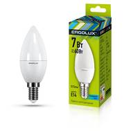 Лампа светодиодная ERGOLUX LED-C35-7W-E14-3K