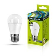 Лампа светодиодная ERGOLUX LED-G45-9W-E27-6K