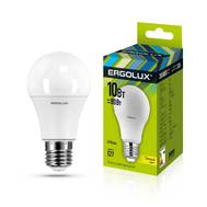 Лампа светодиодная ERGOLUX LED-A60-10W-E27-3K