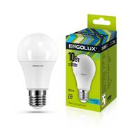 Лампа светодиодная ERGOLUX LED-A60-10W-E27-4K