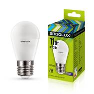 Лампа светодиодная ERGOLUX LED-G45-11W-E27-6K