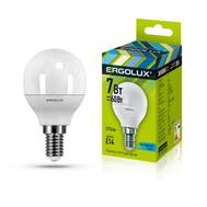 Лампа светодиодная ERGOLUX LED-G45-7W-E14-4K