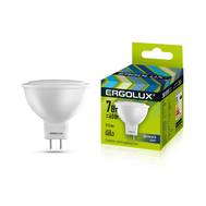 Лампа светодиодная ERGOLUX LED-JCDR-7W-GU5.3-6K