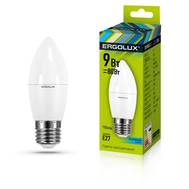 Лампа светодиодная ERGOLUX LED-C35-9W-E27-4K