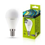 Лампа светодиодная ERGOLUX LED-G45-11W-E14-6K
